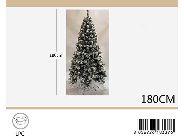 Albero di natale innevato 180cm 820 rami