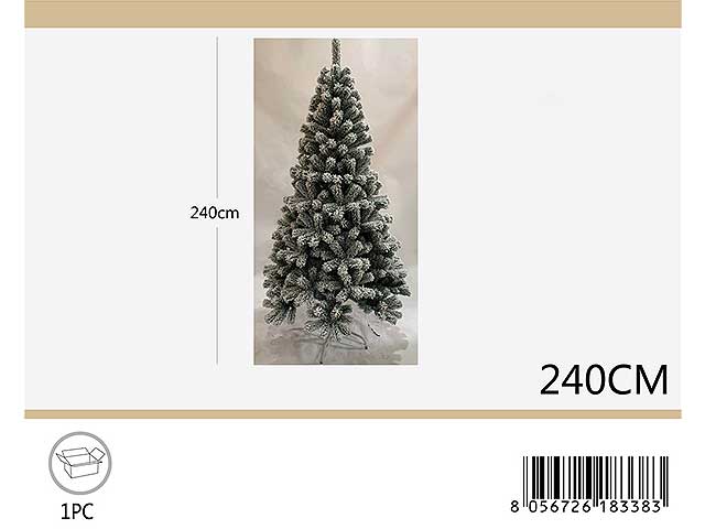 Albero di natale innevato 150cm 1500 rami