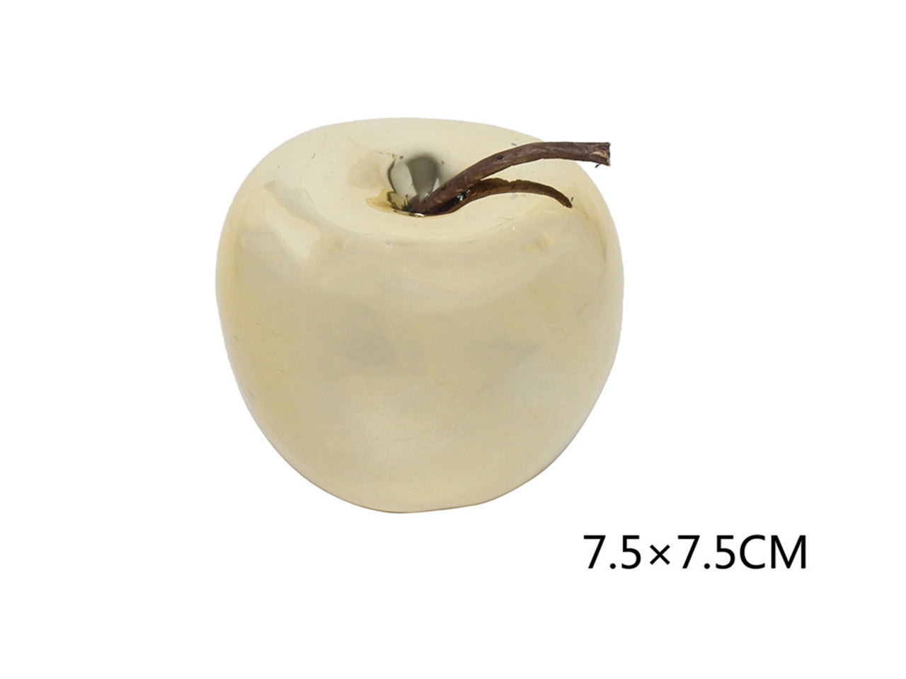 Mela in ceramica oro 7,5cm