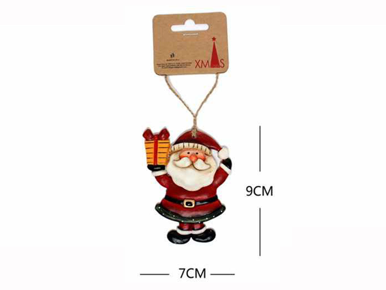 Babbo natale  in resina 9x7cm