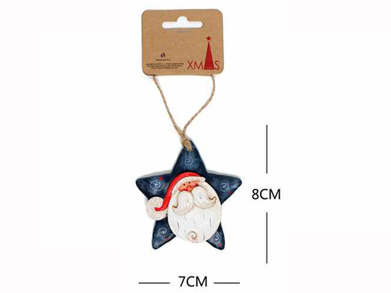 Babbo natale  in resina 8x7cm