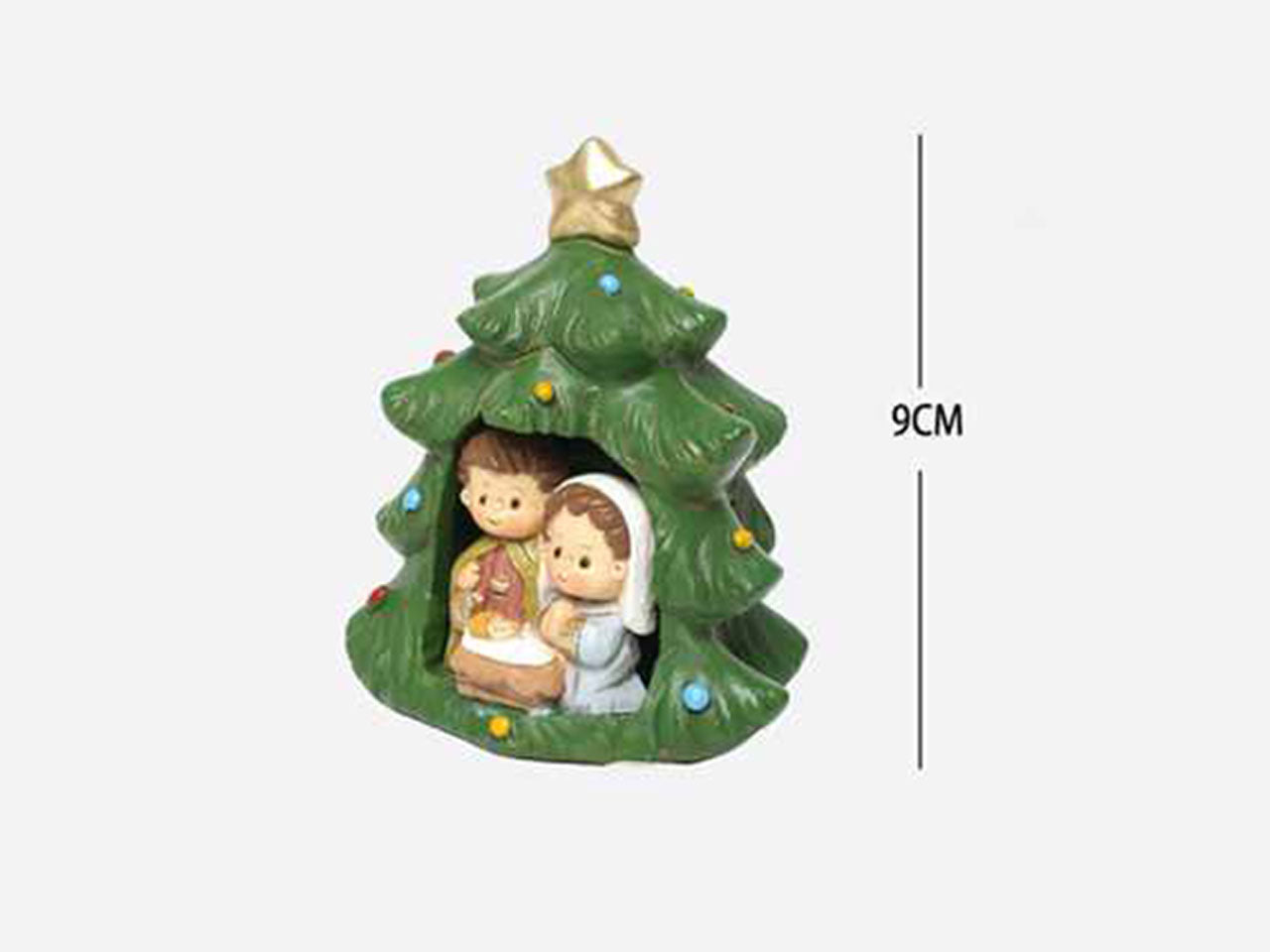 Statuine presepe in resina 5.5x6x7cm