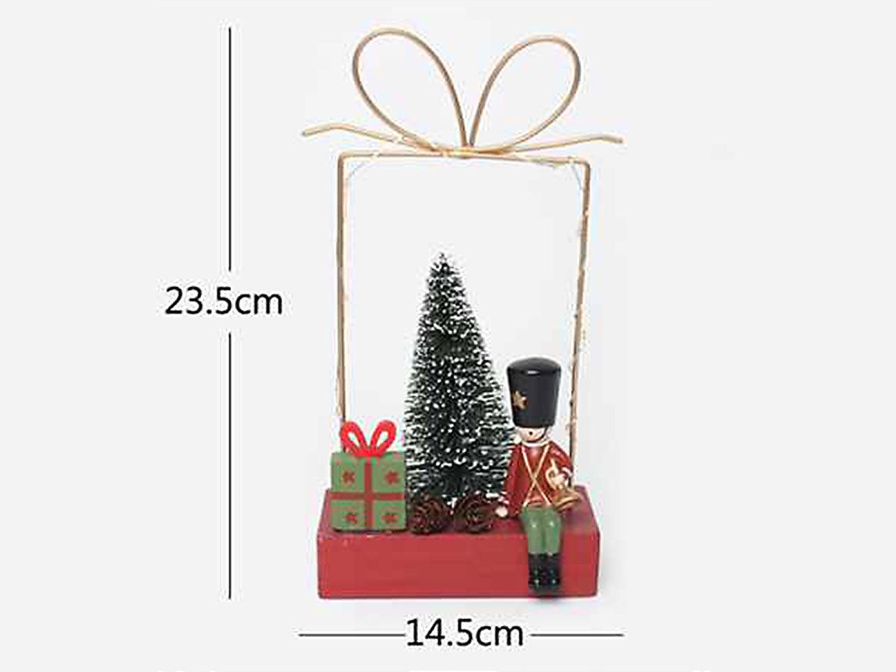 Albero e stelle 14.5x7.5x23.5cm
