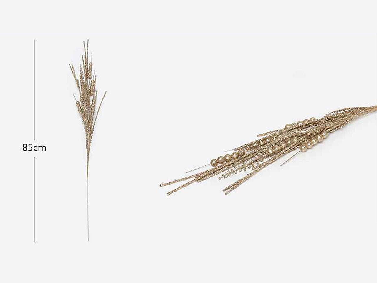 Mazzetto di bacche glitterate 85cm