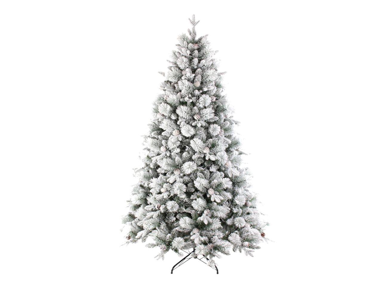 Albero di natale innevato misura 220cm