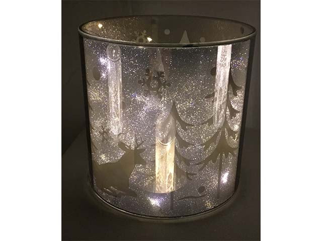 Cilindro vetro 15x15 con led wlux19023