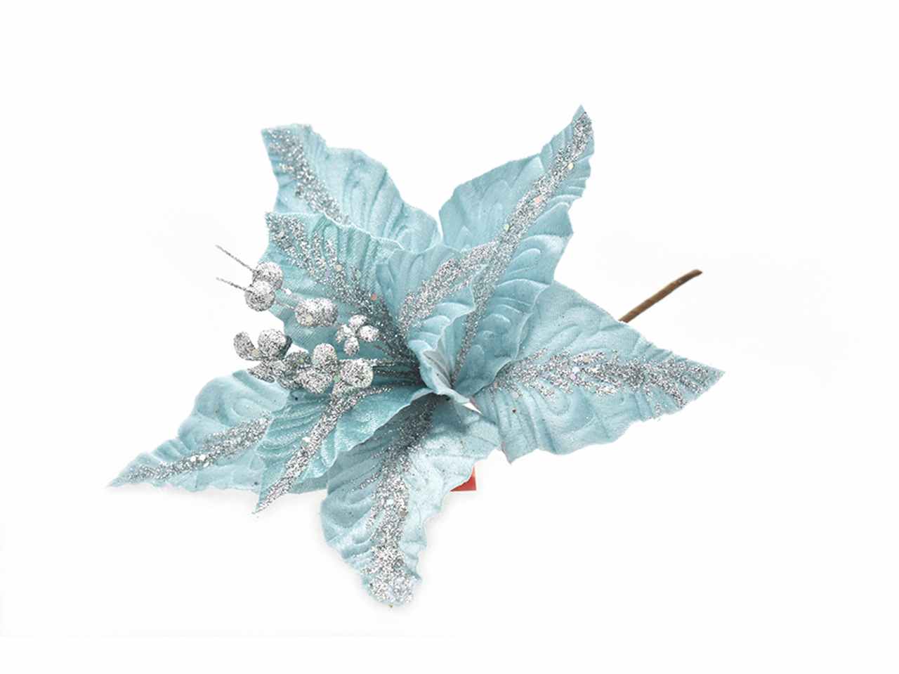 Fiore gambo corto azzurro