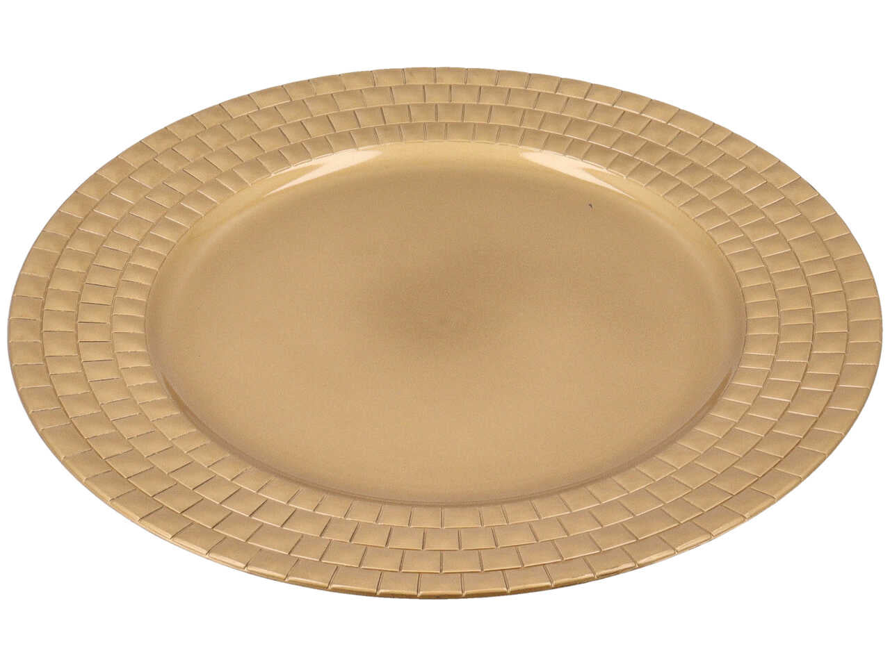 sottopiatto decorato d.33cm oro