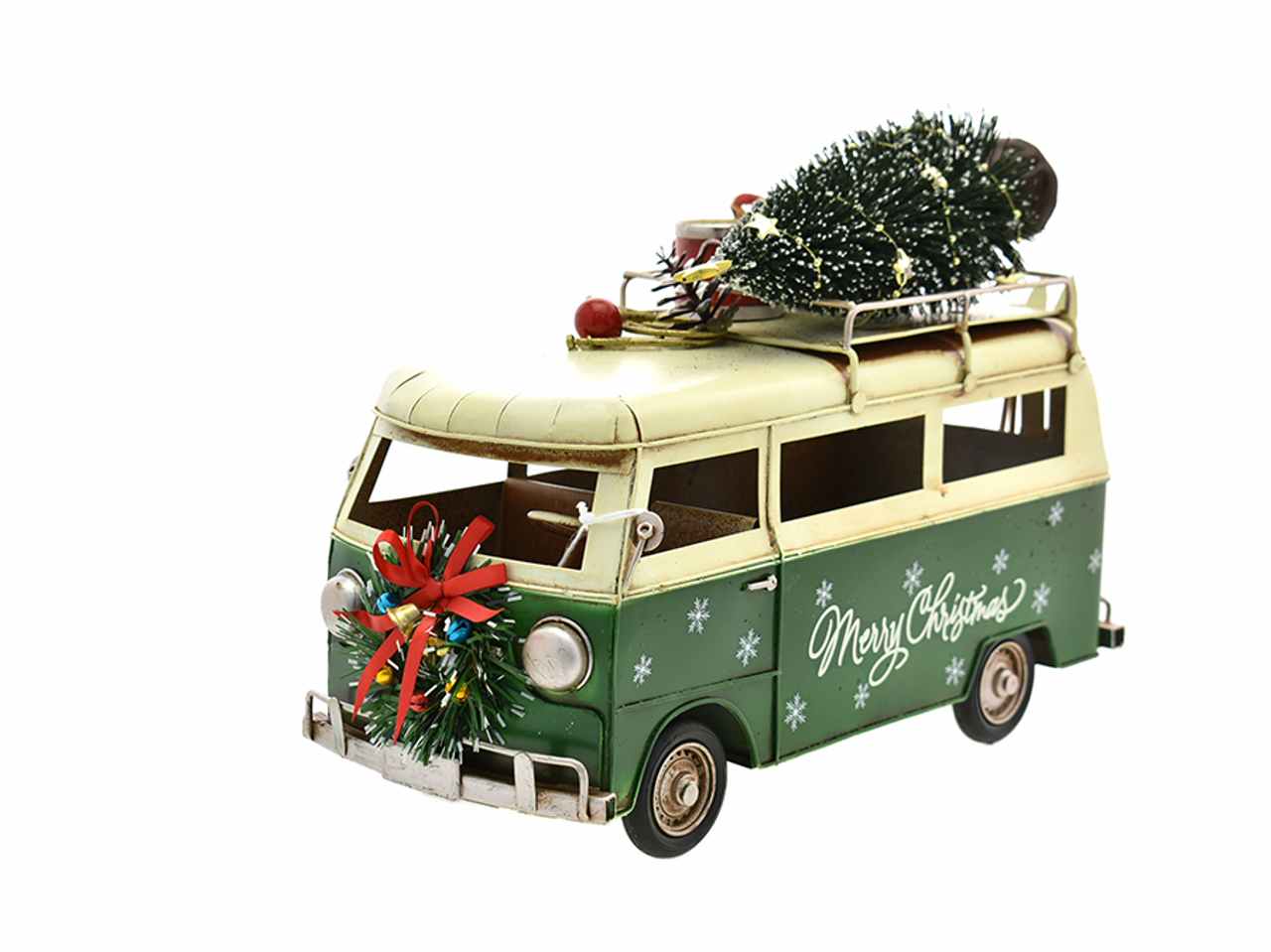 Camioncino con decori natalizi 36,5x16x26