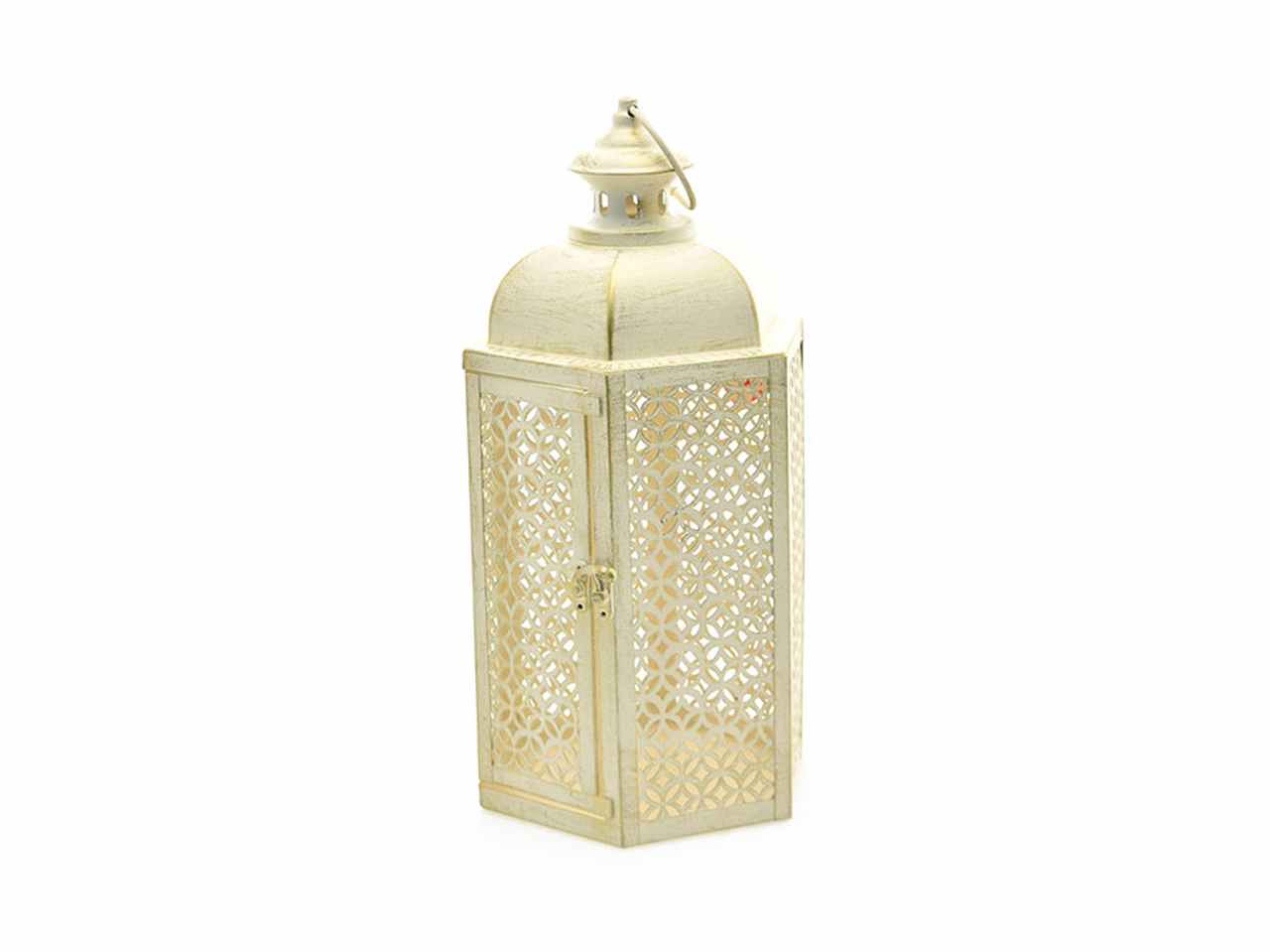 Lanterna 15x13x37cm crema ant.6418253