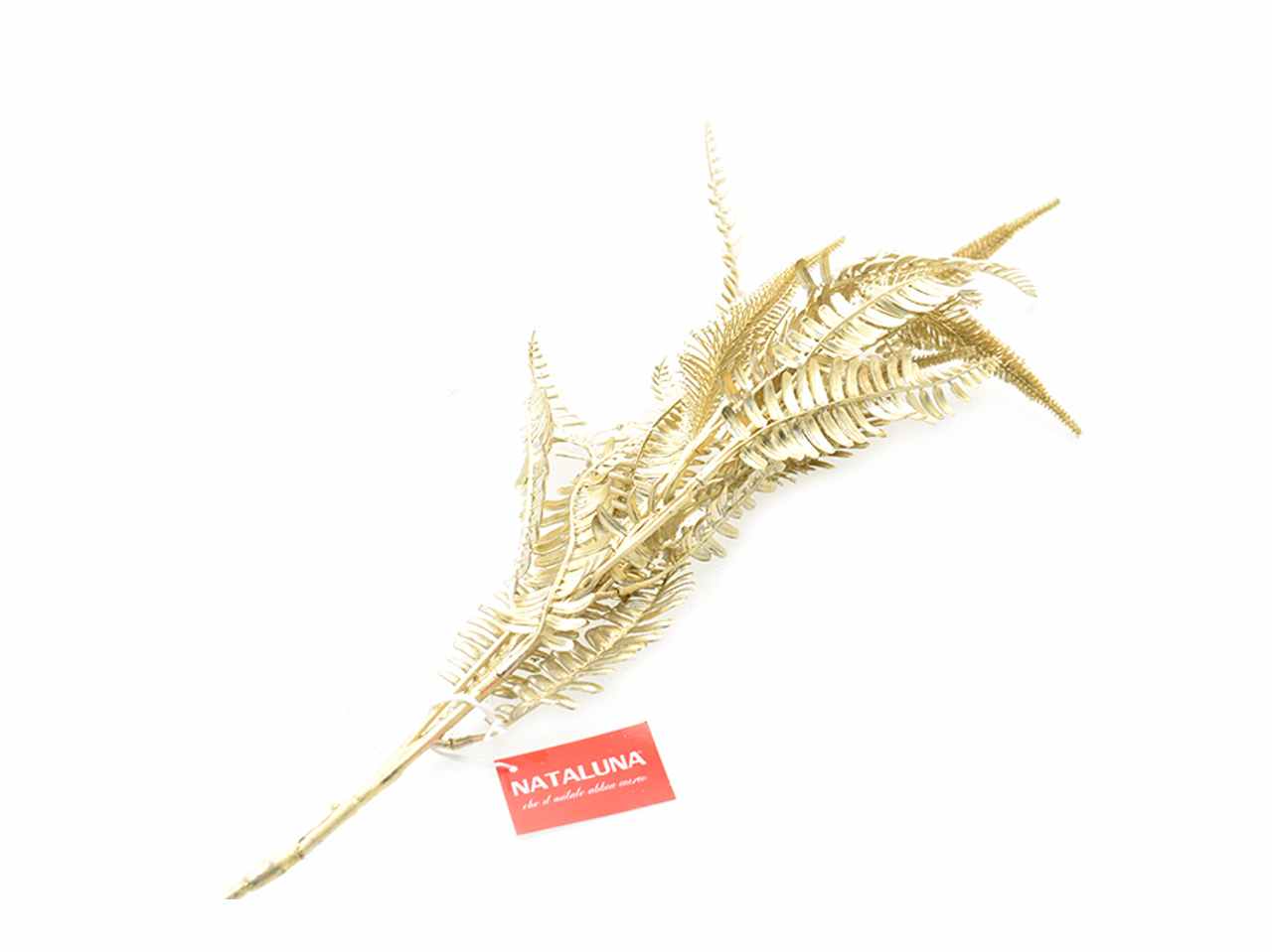 Ramo foglie h.90cm oro