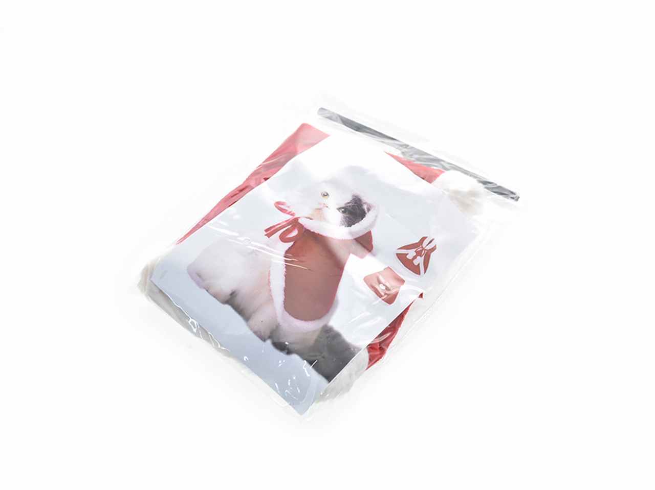 Costume natalizio per animali 33x41cm con cappello 14cm