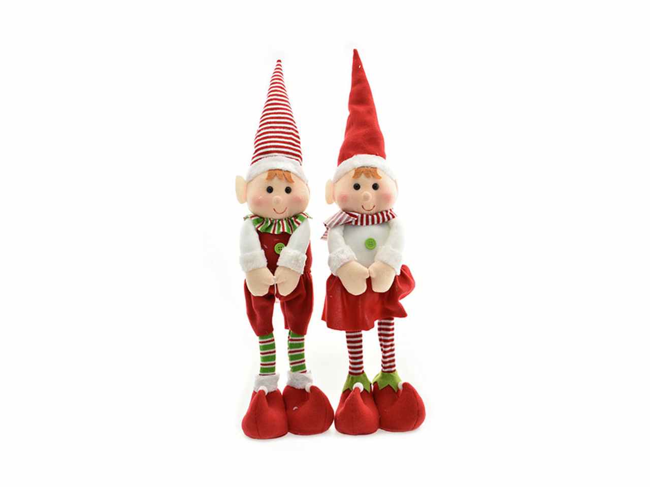 Folletto bimbo/bimba 45cm rosso con righe
