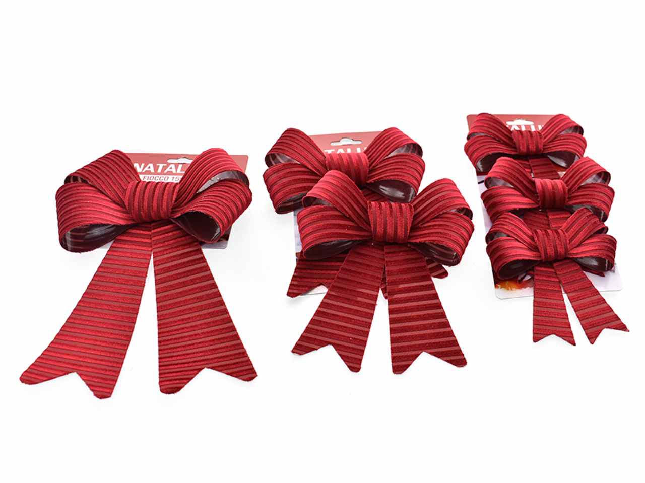 Fiocchi 3misure assortite rossi