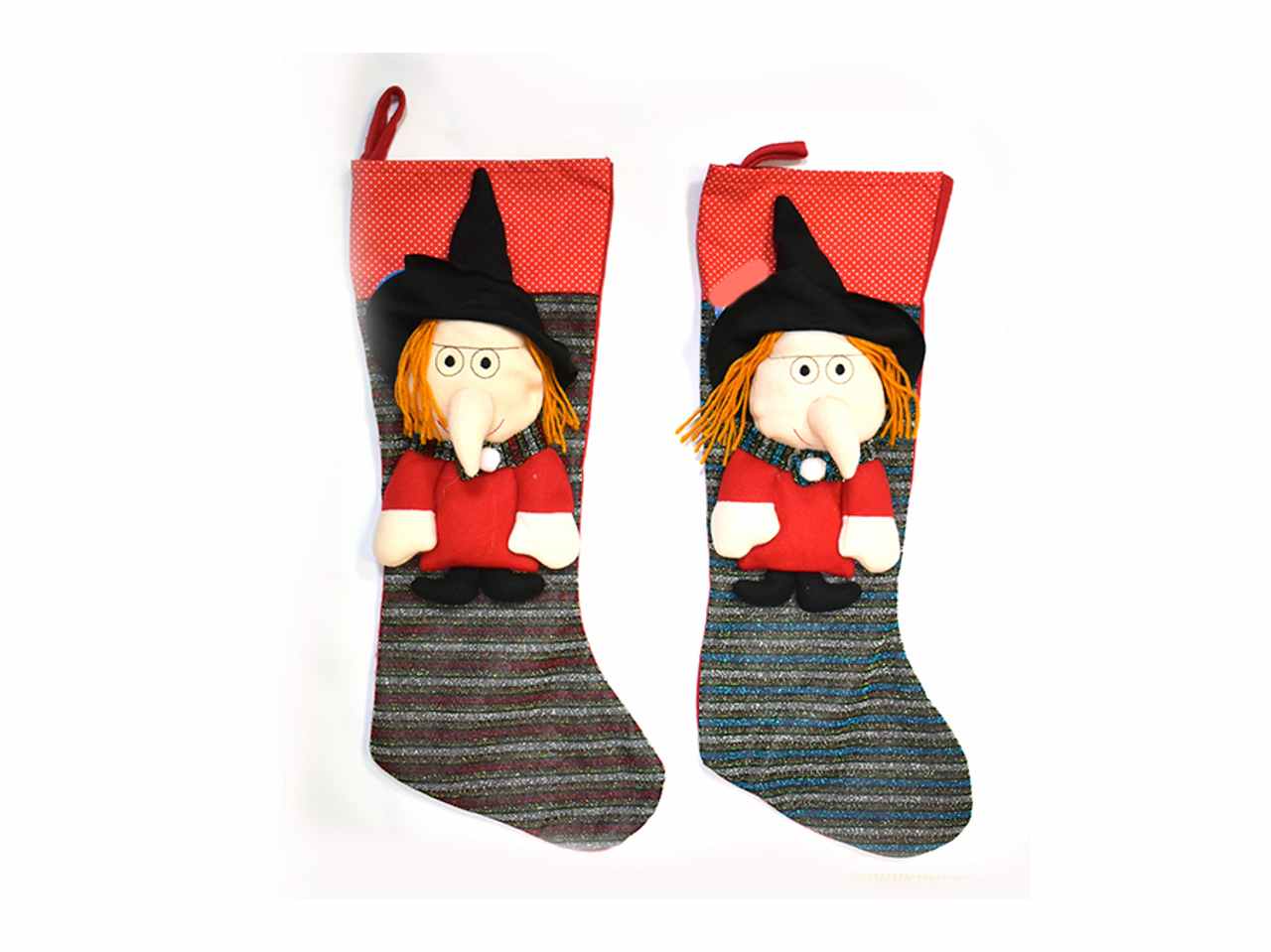 Calza con befana 57x24cm