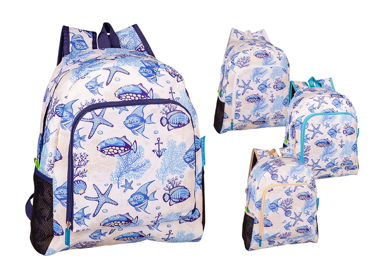 Zaino ice 13l decoro pesci in 4 assortimenti