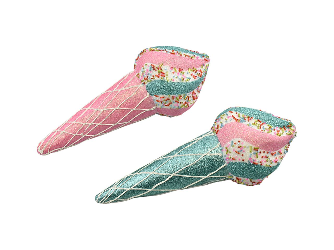 Pendente natalizio gelato in 2 assortimenti misura 11.5x11.5x30cm 46gr