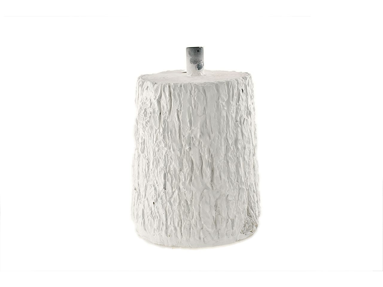 Base tronco per albero di natale misura d.24-32xh.36cm colore bianco