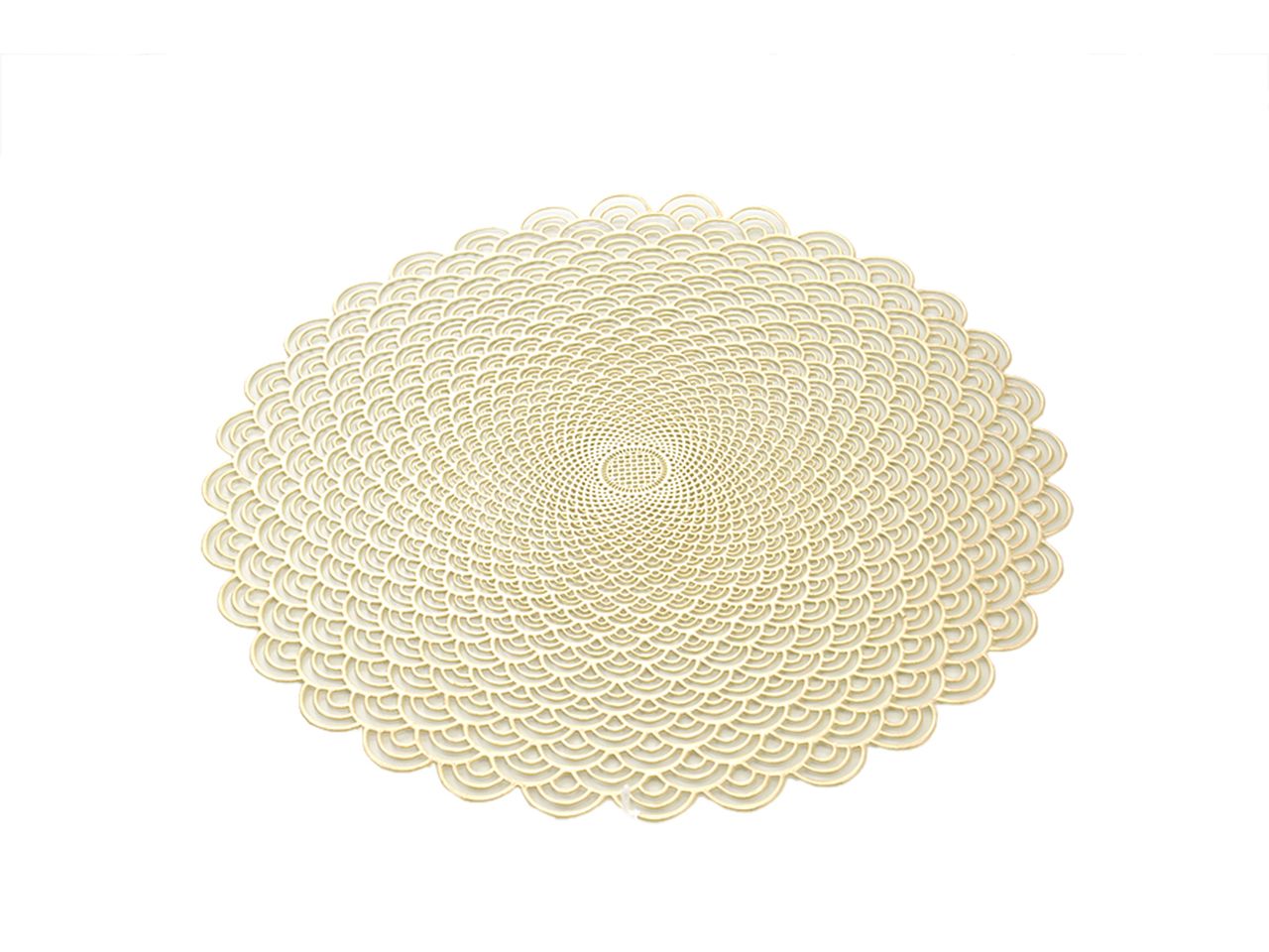 Tovaglietta in pvc misura 38x38cm colore oro