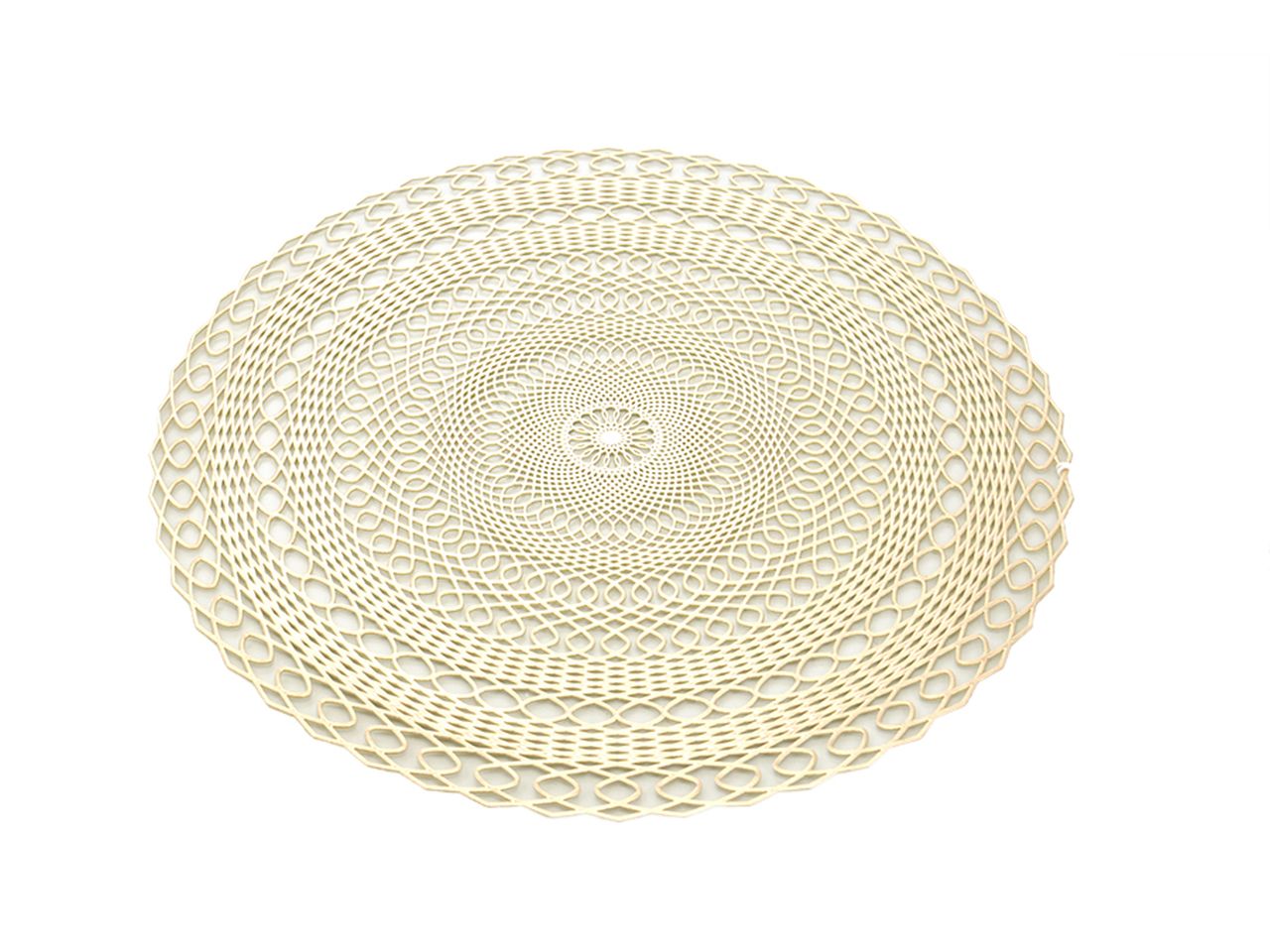 Tovaglietta in pvc misura 38x38cm colore oro