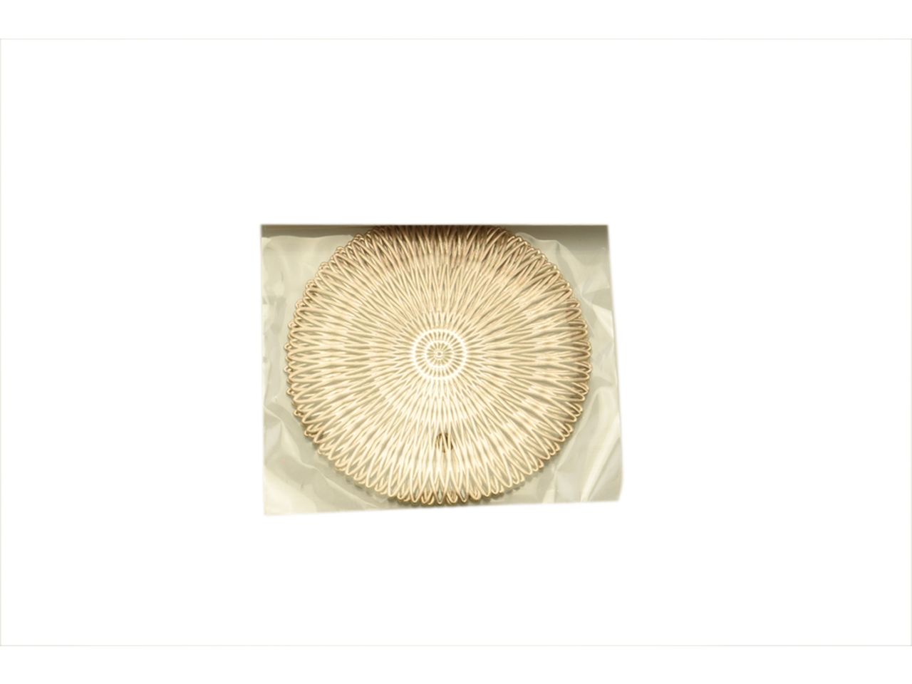 Sottobicchieri misura 12x12cm colore oro - la confezione comprende 6 sottobicchieri