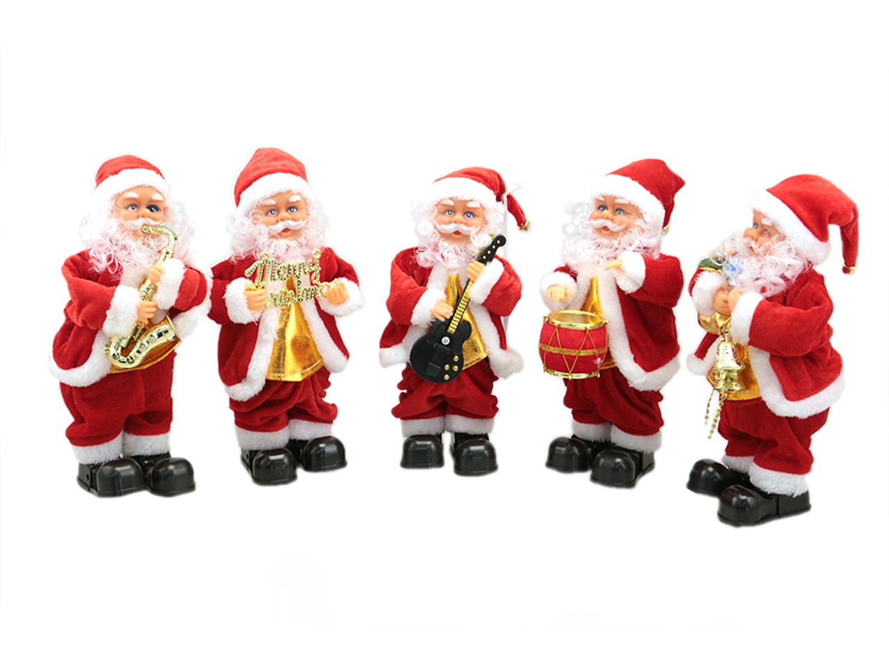 Babbo natale con movimento in 5 modelli assortiti misura 30cm