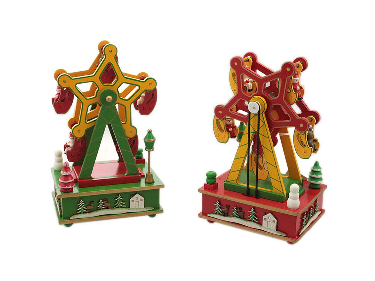 Carillon giostrina natalizia misura 13,5x21,5cm in 2 assortimenti
