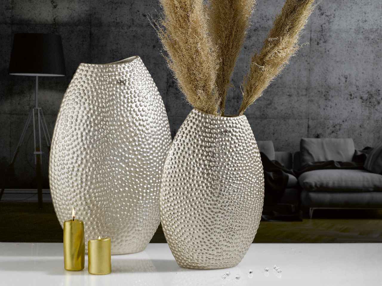 L.platino vaso tecla 44x28 cr26/44-rt