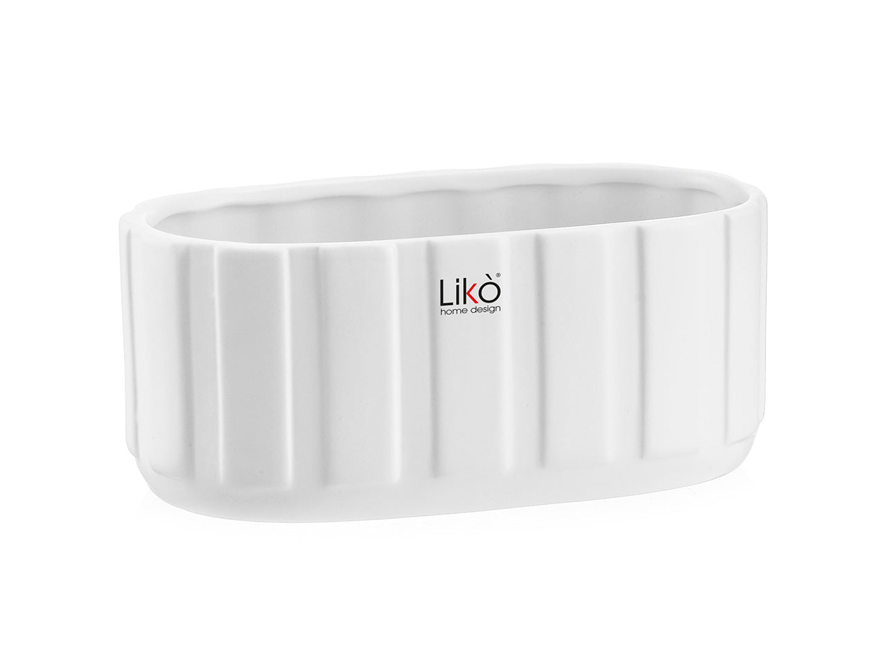 Cache pot vaschetta linea vogue 19,8x11,3xh.8,4cm colore bianco