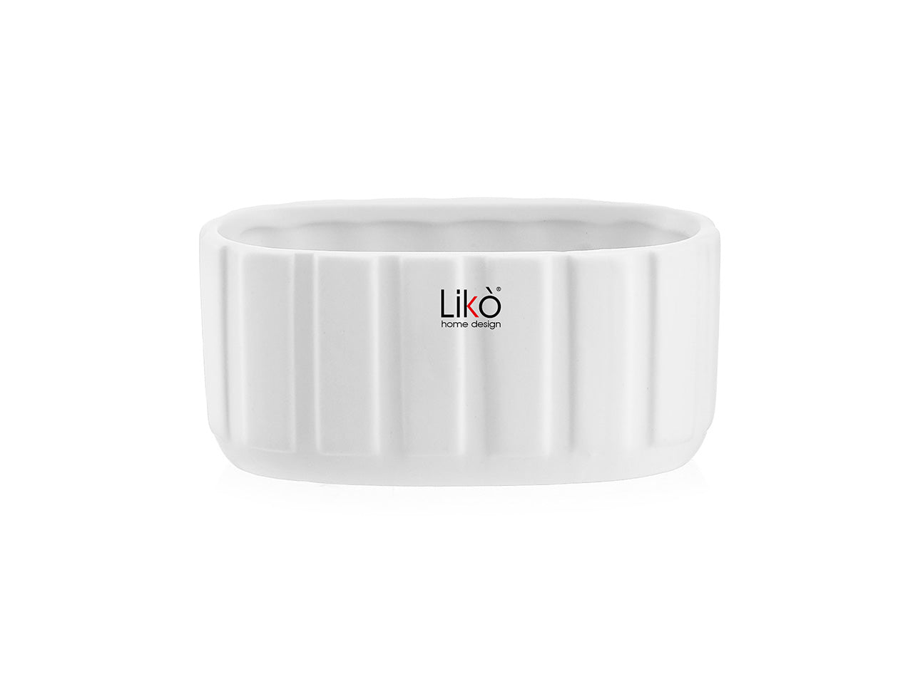 Cache pot vaschetta linea vogue 13,9x7xh.6,3cm colore bianco