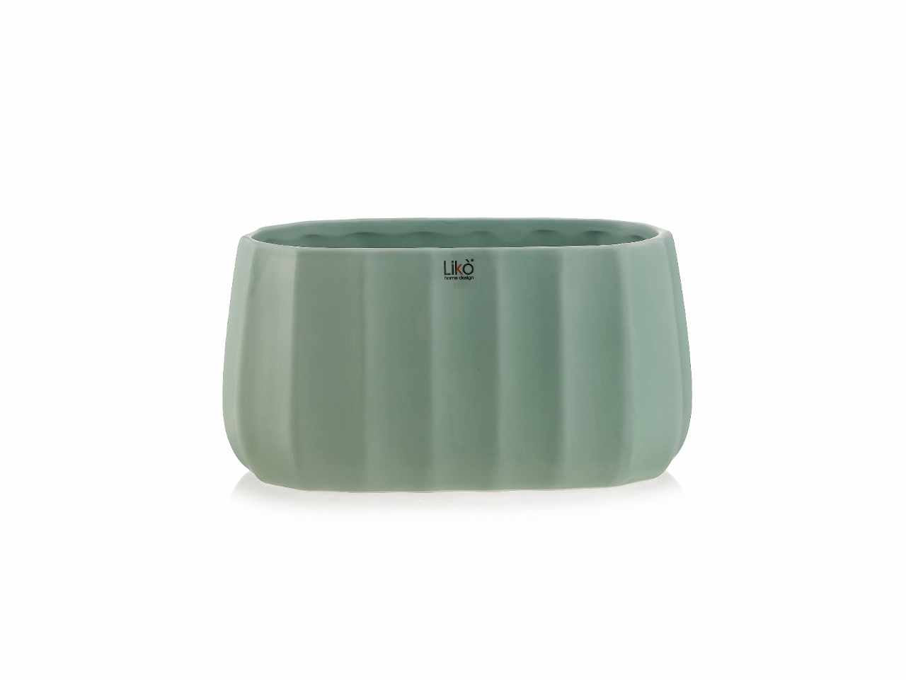 Vaso linea oxford 27x14,5xh.14cm colore verde