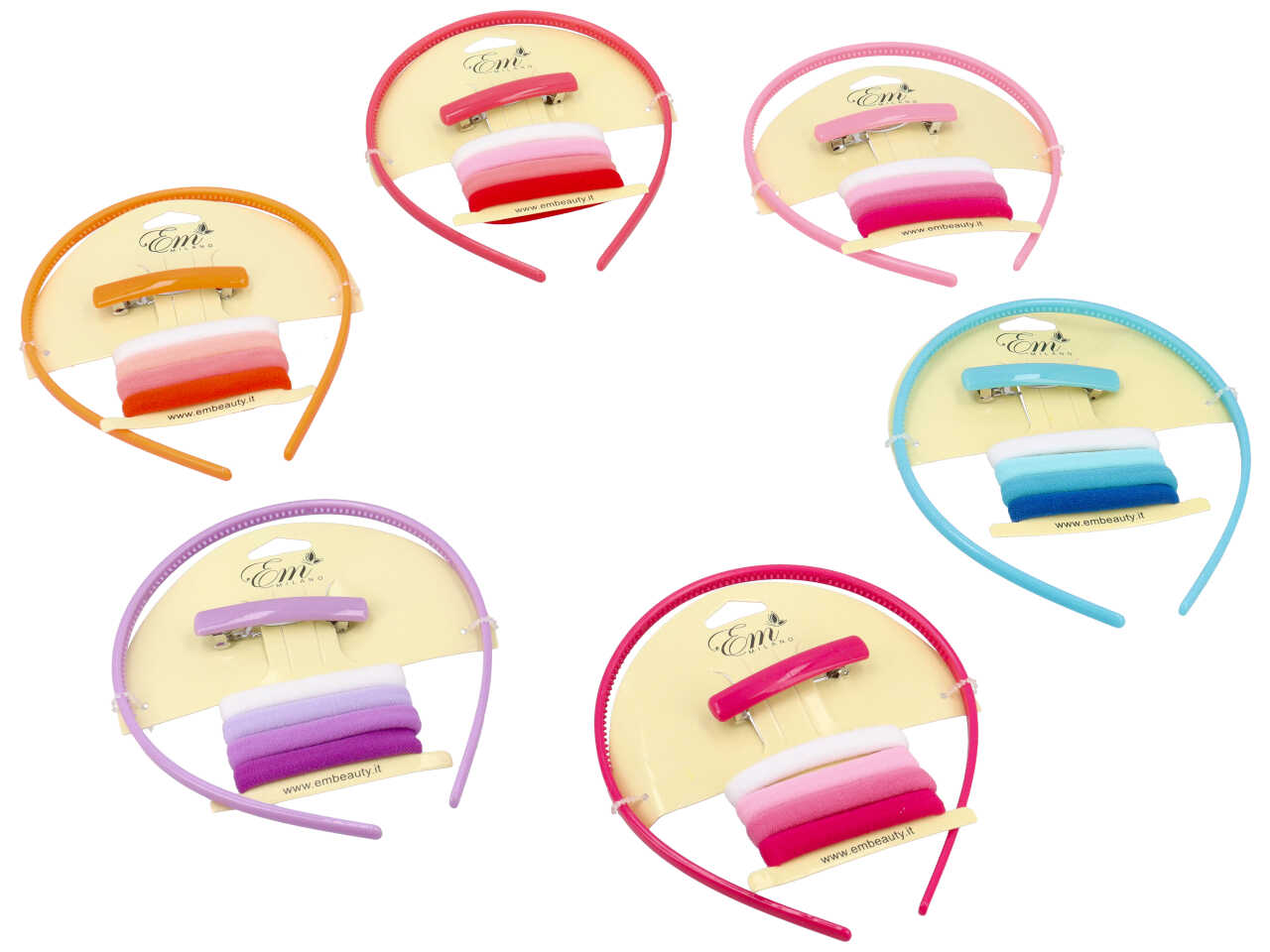 Kit per capelli bimba - la confezione comprende 6 oggetti