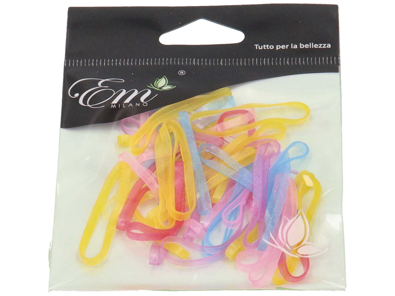 Elastico misura 5cm - la confezione comprende 35 elastici gelatina trasparente