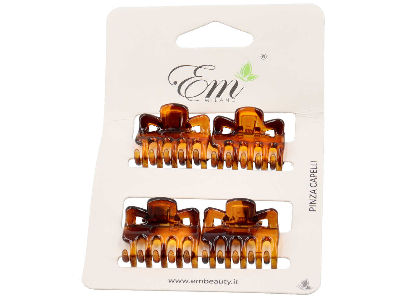 Pinza per capelli misura 2,5cm - la confezione comprende 4 pinze