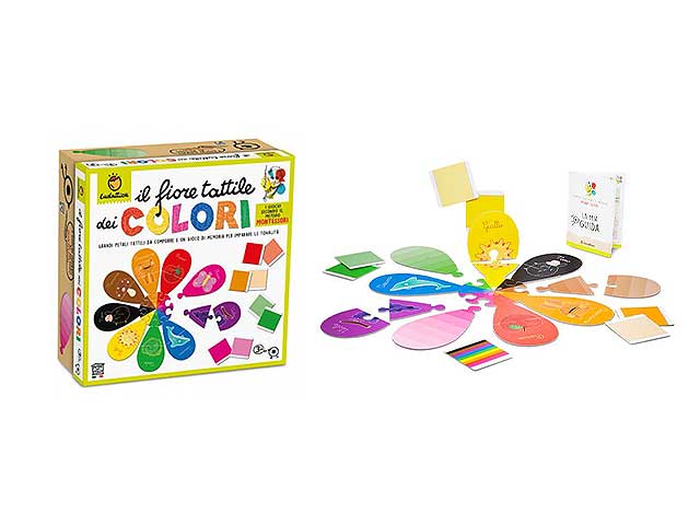 Giochi montessori il fiore tattile dei2