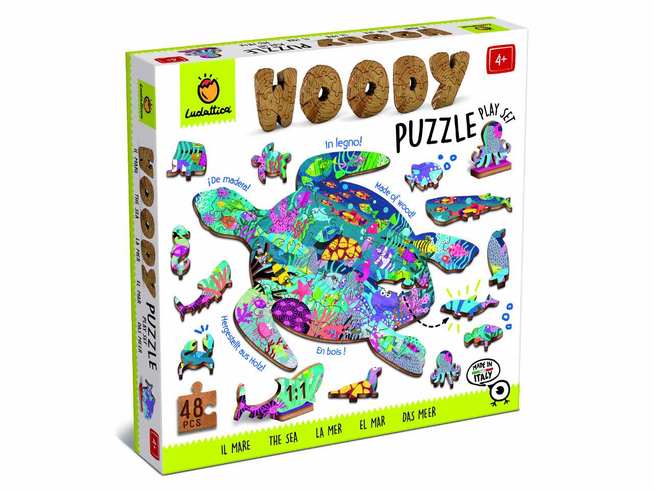 ludattica woody puzzle oceano 21245