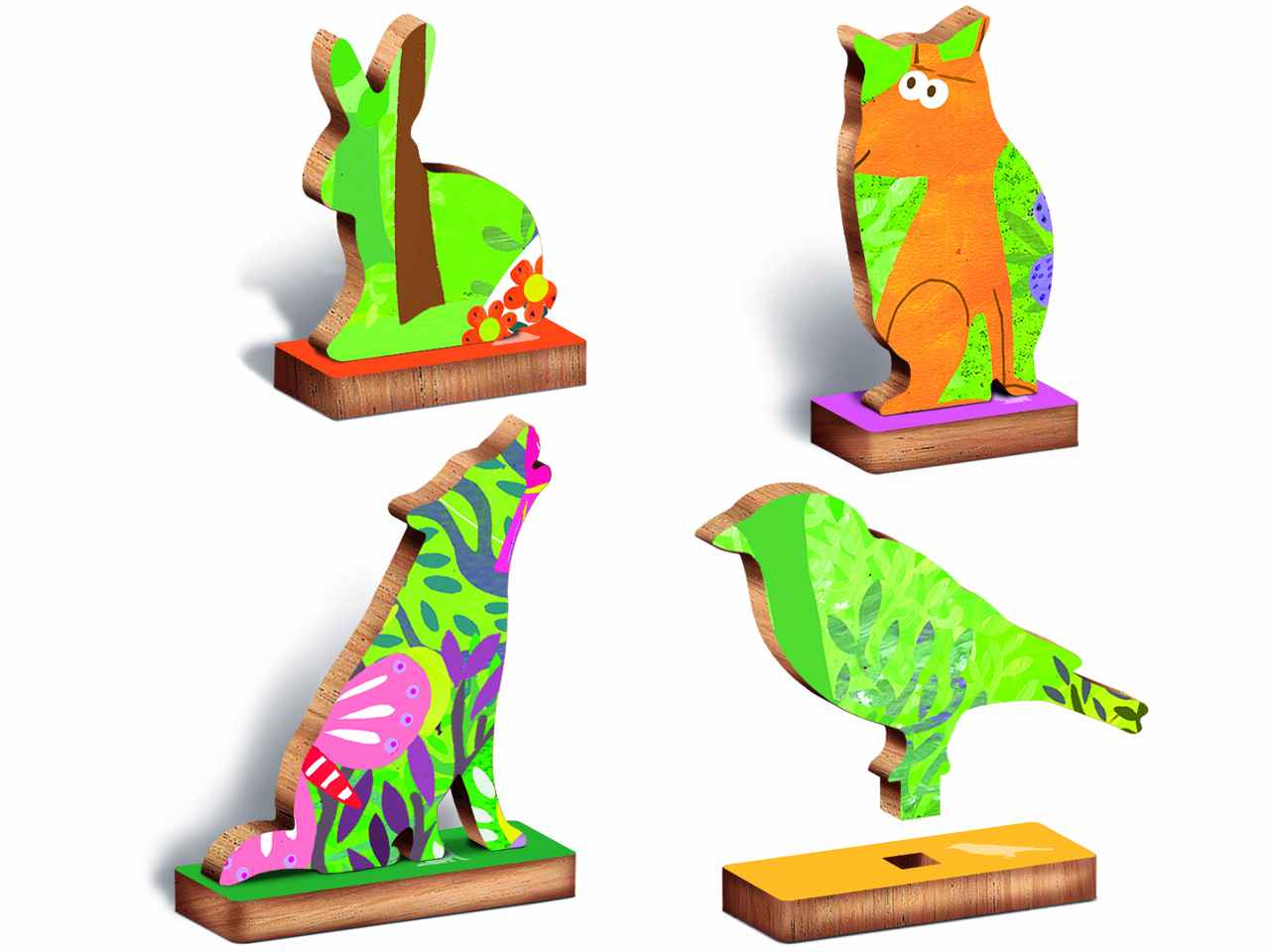 ludattica woody puzzle bosco 21252