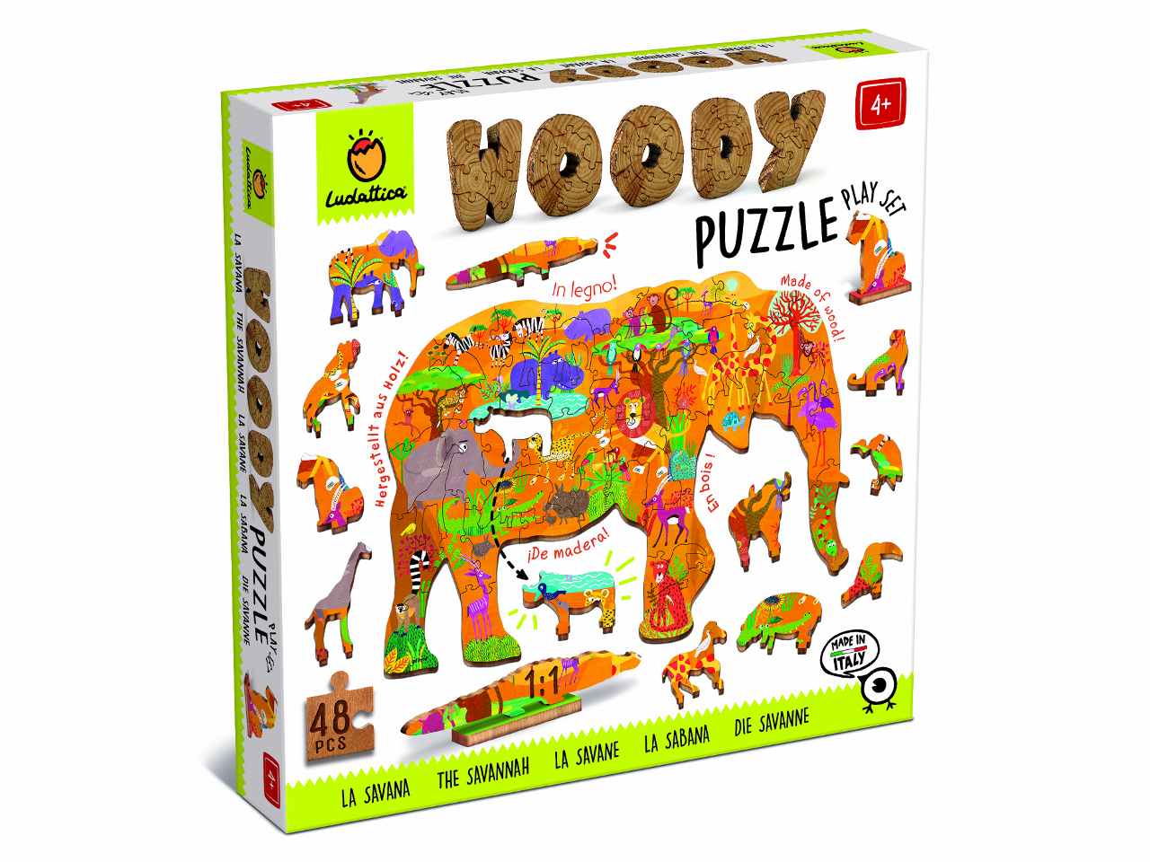 ludattica woody puzzle safari 21276