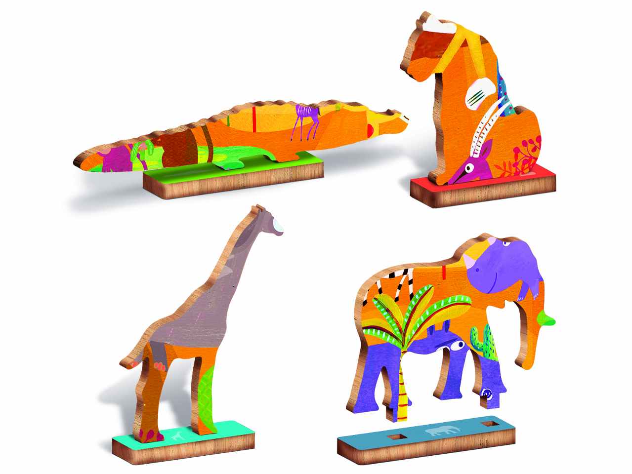 ludattica woody puzzle safari 21276