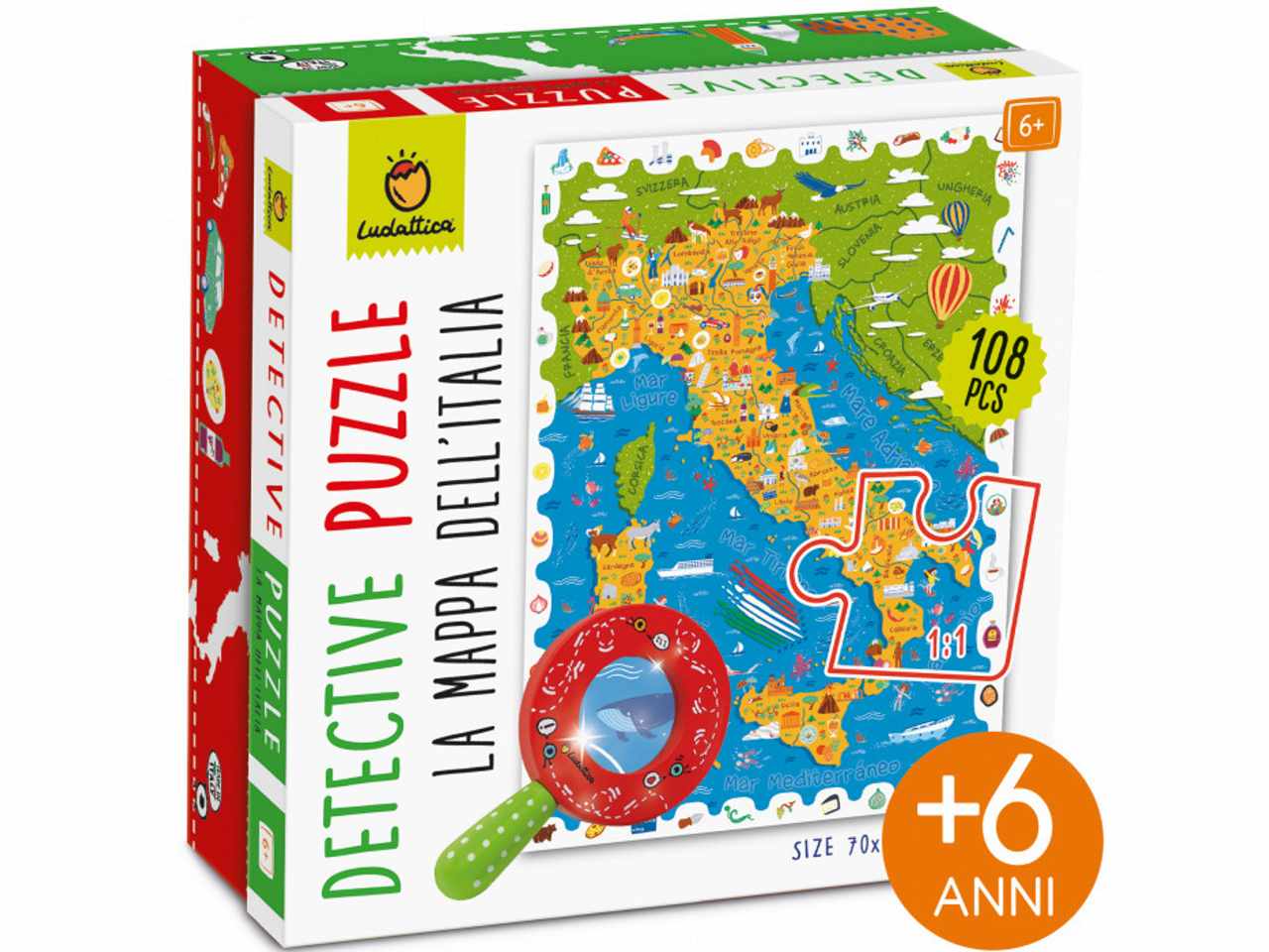 Ludattica secret puzzle la mappa dell'italia