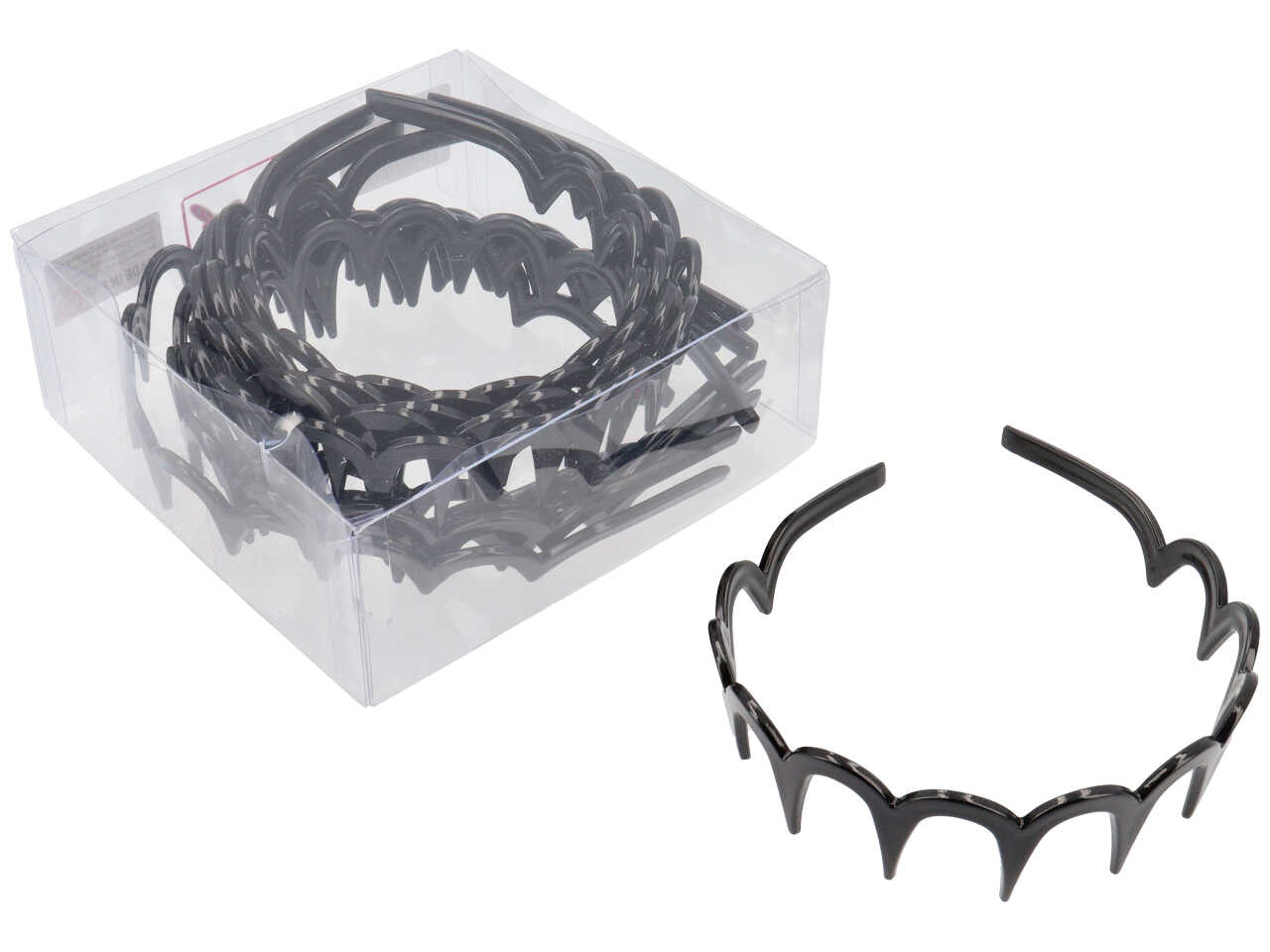 cerchietto c/denti nero ch7704/5