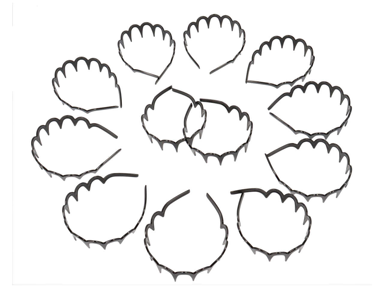 cerchietto c/denti nero ch7704/5