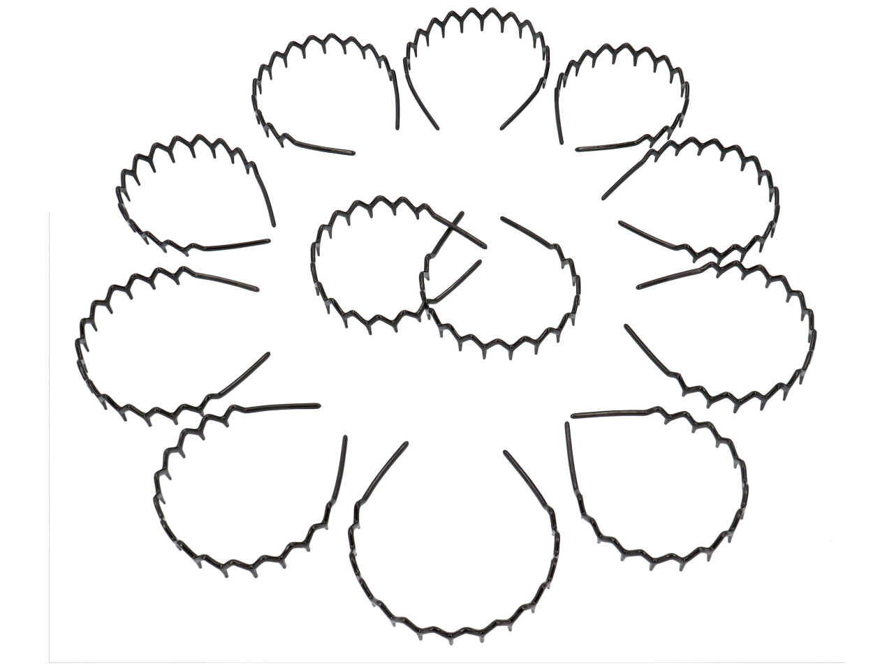cerchietto c/denti nero ch8723/5