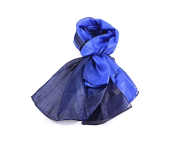 Stola sfumata blu sc3205