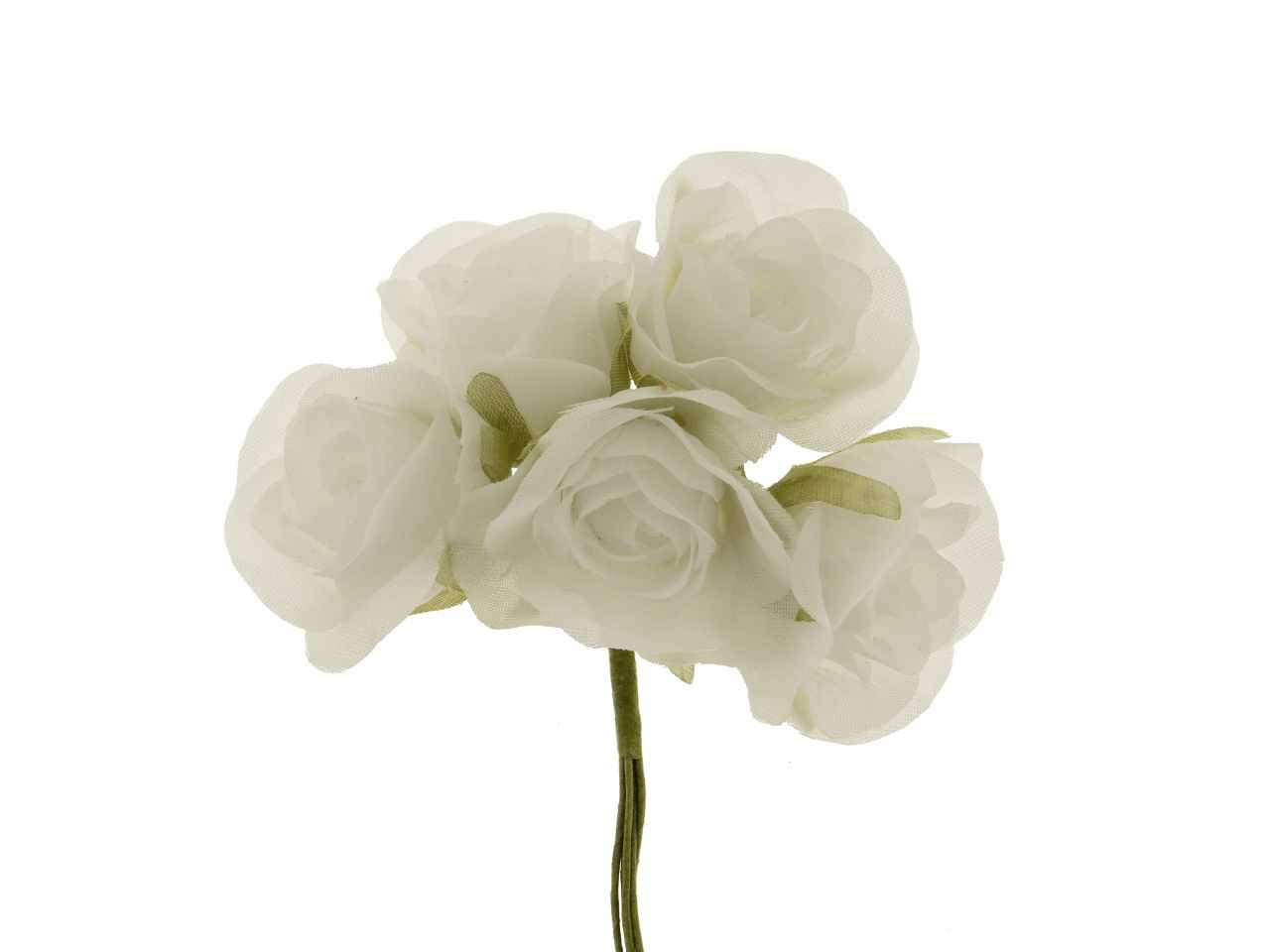 Malika fiore sing.4cm bianco 72pz.b0704bian