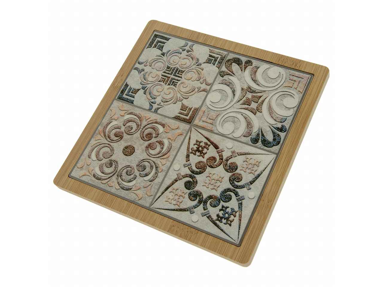 Sottopentola pompei decorato 17x17cm