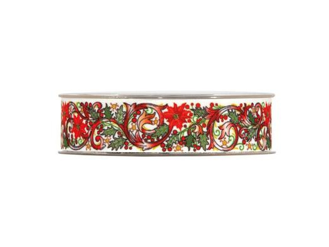 Nastro fiorentina natale misura 25mmx15mt colore rosso