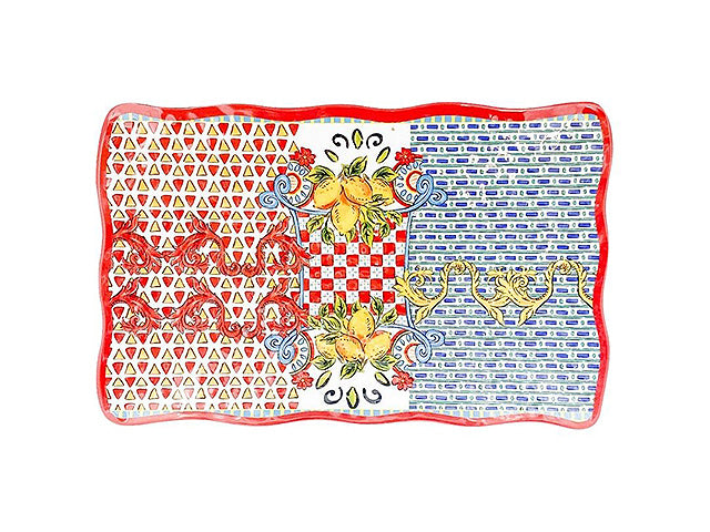 Piatto rettang.melamina 36x23cm 55909