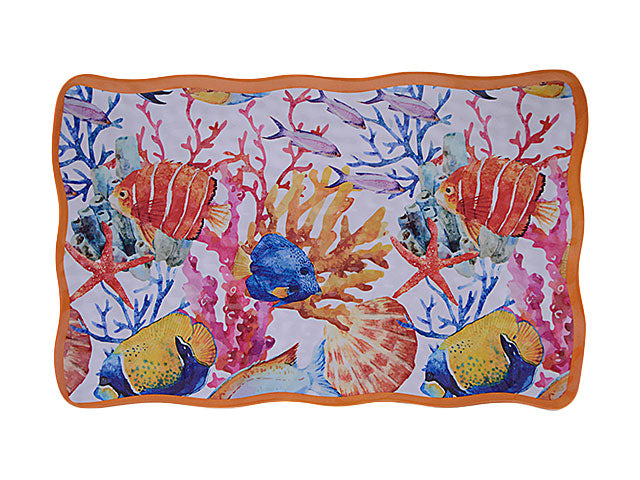 Piatto rettang.melamina 36x23cm 55911