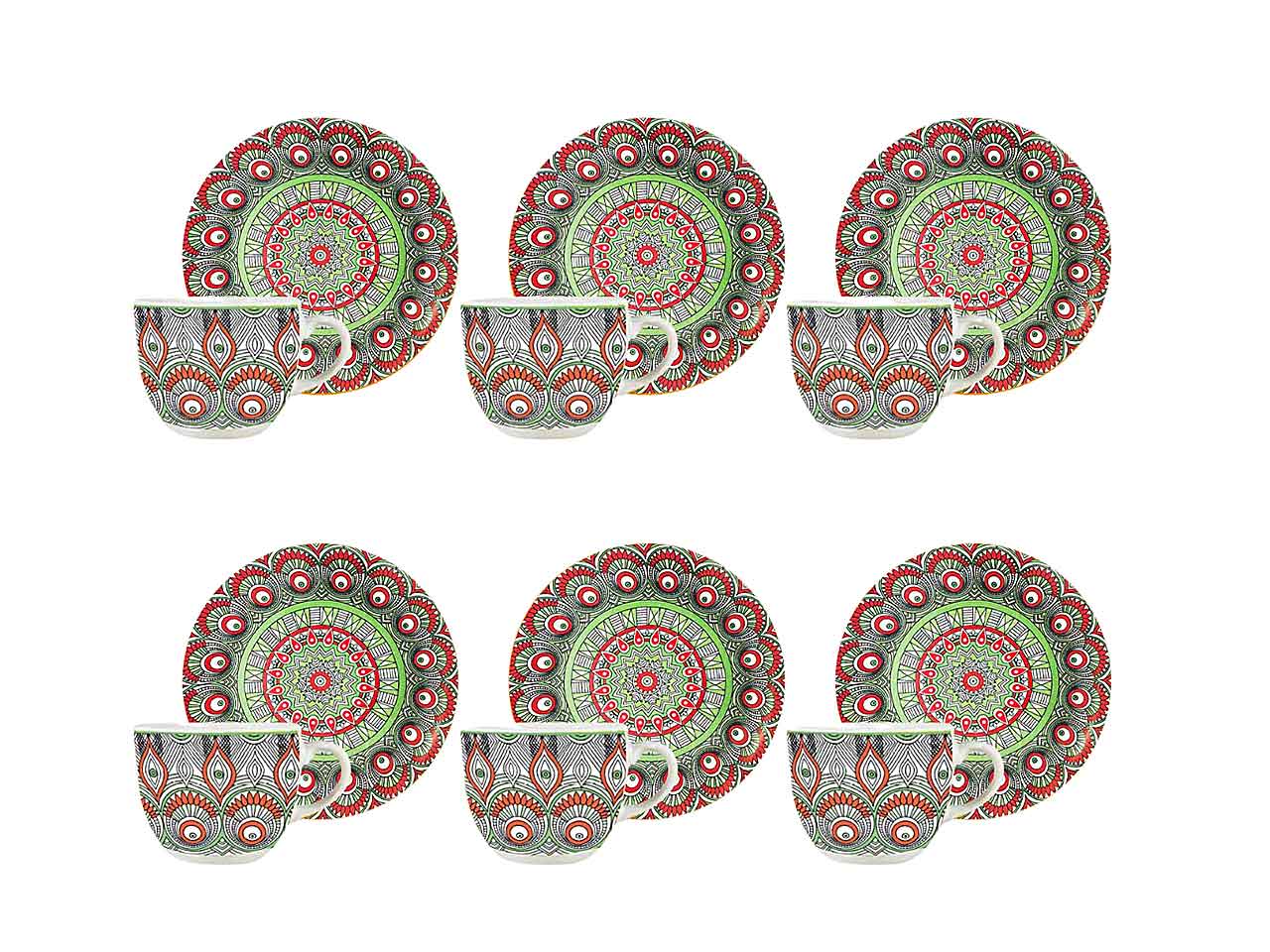 Tazzina caffe' 6pz c/piatto 55936